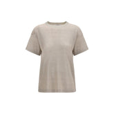 Brunello Cucinelli Beige Linen T-Shirt