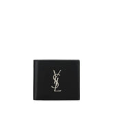 Saint Laurent Black Calf Leather Bos Taurus Wallet