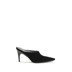 Balenciaga Black Suede Leather Mules