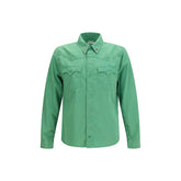 Versace Bicolor Cotton Shortsleeve Shirt