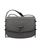 Jimmy Choo Gray Leather Shoulder Bag