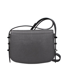 Jimmy Choo Gray Leather Shoulder Bag