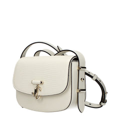 Jimmy Choo White Leather Shoulder Bag