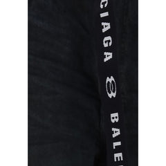 Balenciaga Black Cotton Bermuda Shorts