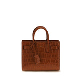 Saint Laurent Brown Calf Leather Bos Taurus Handbag