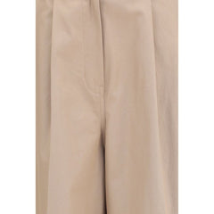 Balenciaga Beige Cotton Flared Pants