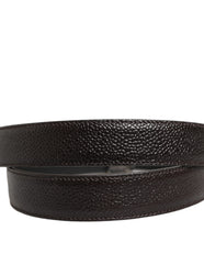 Dolce & Gabbana Brown Calf Leather Vintage Style Silver Buckle Belt