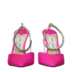 Jimmy Choo Pink Satin Stiletto Heel Sandals