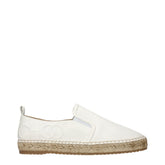Jimmy Choo White Leather Espadrilles