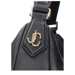 Jimmy Choo Black Leather Shoulder Bag