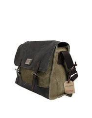 Dolce & Gabbana Military Green Two Tone Messenger Shoulder Borse Men Bag