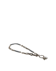 Dolce & Gabbana Silver Tone Chain Signature DG Logo Pendant Necklace