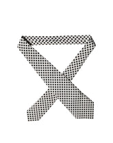 Dolce & Gabbana White Black Polka Dot Silk Adjustable Women Necktie Tie