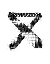 Dolce & Gabbana Black White Polka Dot Silk Adjustable Women Necktie Tie