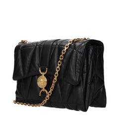 Versace Black Leather Shoulder Bag