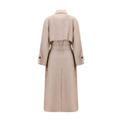 Brunello Cucinelli Multicolor Linen Trench Coat