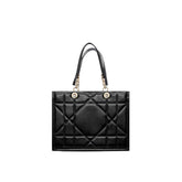 Dior Black Leather Tote Bag