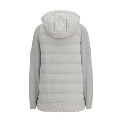 Brunello Cucinelli Gray Polyester Full-Length Jacket
