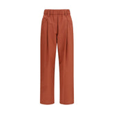 Brunello Cucinelli Orange Cotton Casual Pants