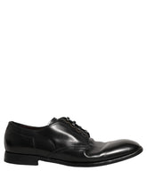Dolce & Gabbana Black Leather Lace Up Derby Dress Formal Shoes