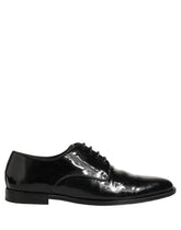 Dolce & Gabbana Black Leather Lace Up Derby Dress Formal Shoes