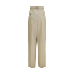 Saint Laurent Beige Wool Oves Aries Dress Pants