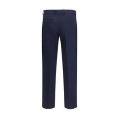 Fendi Blue Wool Oves Aries Dress Pants