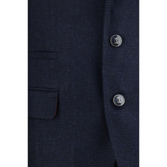 Brunello Cucinelli Blue Wool Oves Aries Two-Piece Suit