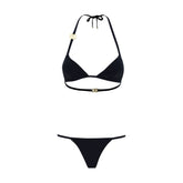 Dolce & Gabbana Black Nylon Bikini