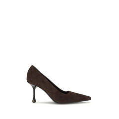 Jimmy Choo Brown Leather High Heel Pumps