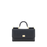Dolce & Gabbana Black Calf Leather Bos Taurus Shoulder Bag
