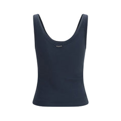 Brunello Cucinelli Blue Cotton T-Shirt
