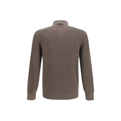 Brunello Cucinelli Brown Cotton Polo Shirt