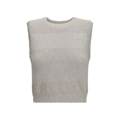 Brunello Cucinelli Beige Cotton Sweatshirt