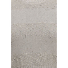 Brunello Cucinelli Beige Cotton Sweatshirt