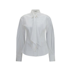 Brunello Cucinelli White Cotton Dress Shirt
