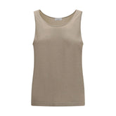 Brunello Cucinelli Beige Cashmere Tank Tops