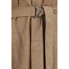 Brunello Cucinelli Beige Cotton Casual Dress