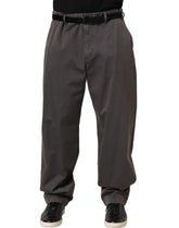 Dolce & Gabbana Dark Gray MidWaist Straight Men Trouser Pants