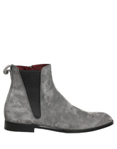 Dolce & Gabbana Gray Suede Leather Chelsea Boots Shoes
