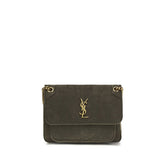 Saint Laurent Gray Lamb Ovis Aries Aries Shoulder Bag