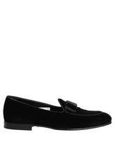 Dolce & Gabbana Black Velvet Loafers Formal Men Dress Shoes