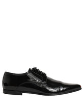 Dolce & Gabbana Black Leather Derby Dress Men Formal Shoes