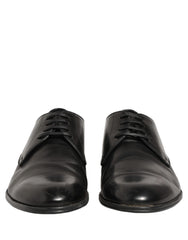 Dolce & Gabbana Dress Black Leather Lace Up Derby Shoes
