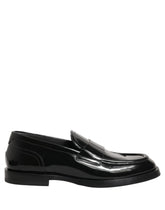 Dolce & Gabbana Black Leather Formal Men Dress Loafers Shoes