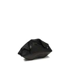 Alexander McQueen Black Calf Leather Bos Taurus Clutch Bag