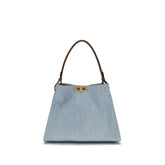 Fendi Blue Cotton Handbag