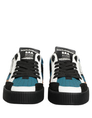 Dolce & Gabbana Multicolor Leather MIAMI Low Top Men Sneakers Shoes