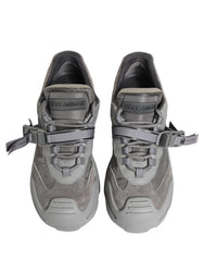 Dolce & Gabbana Gray Airmaster Panelled Low Top Men Sneakers Shoes