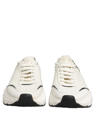 Dolce & Gabbana White Black Daymaster Low Top Sneakers Shoes